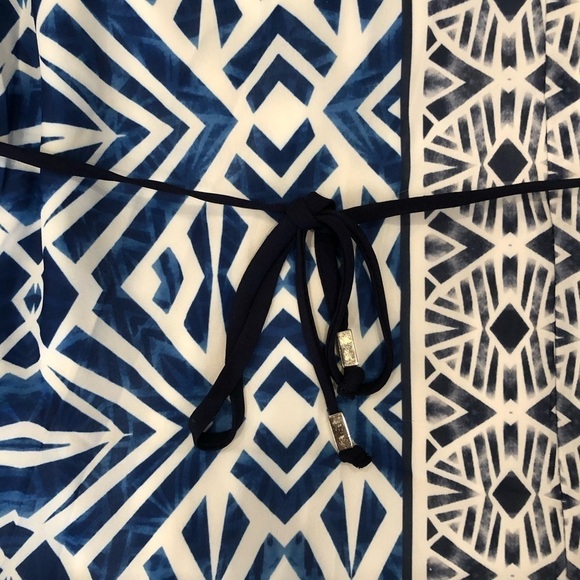 Mossimo Supply Co. Blue Patterened Halter Dress - Picture 8 of 8